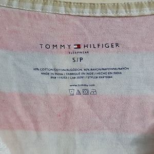 Pink and white striped Tommy Hilfiger nightie
